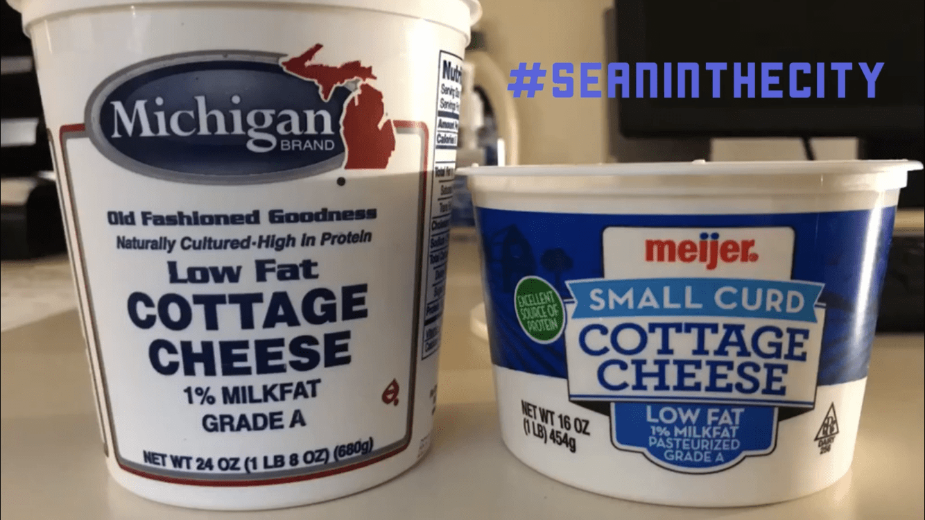2 cartons of cottage cheese sitting side by side