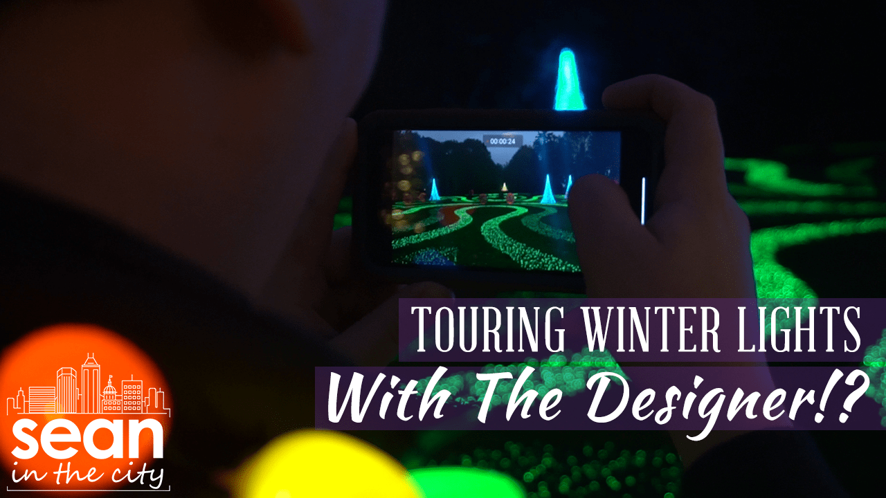 Sean In The City visits Newfields lights with B105.7