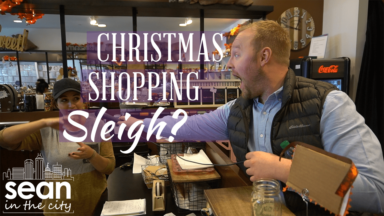 Sean Copeland standing in a chocolate shop