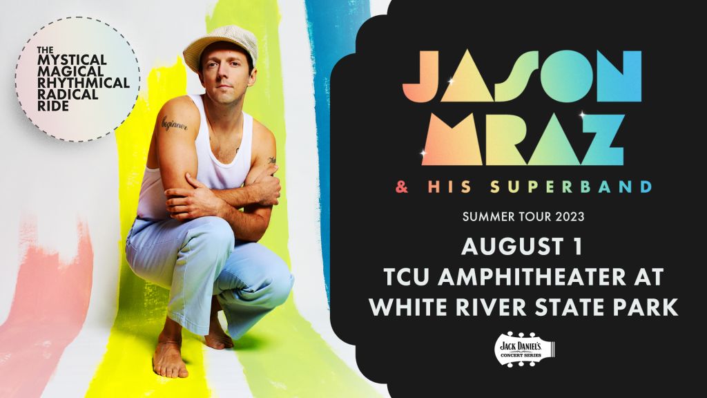 Jason Mraz, Tuesday, August 1, 2023 @ TCU Amphitheater at White River State Park