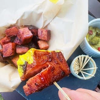 Smoked Bologna Burnt Ends