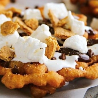 S'mores Funnel Cake