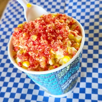 Flaming Hot Cheeto Corn in a Cup