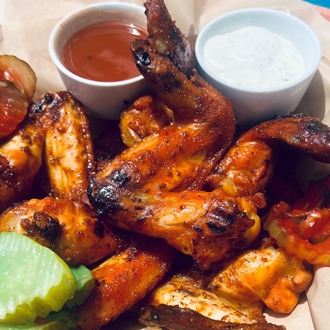 Tang-A-Rang Smoked Chicken Wings (Red Frazier Food Truck)