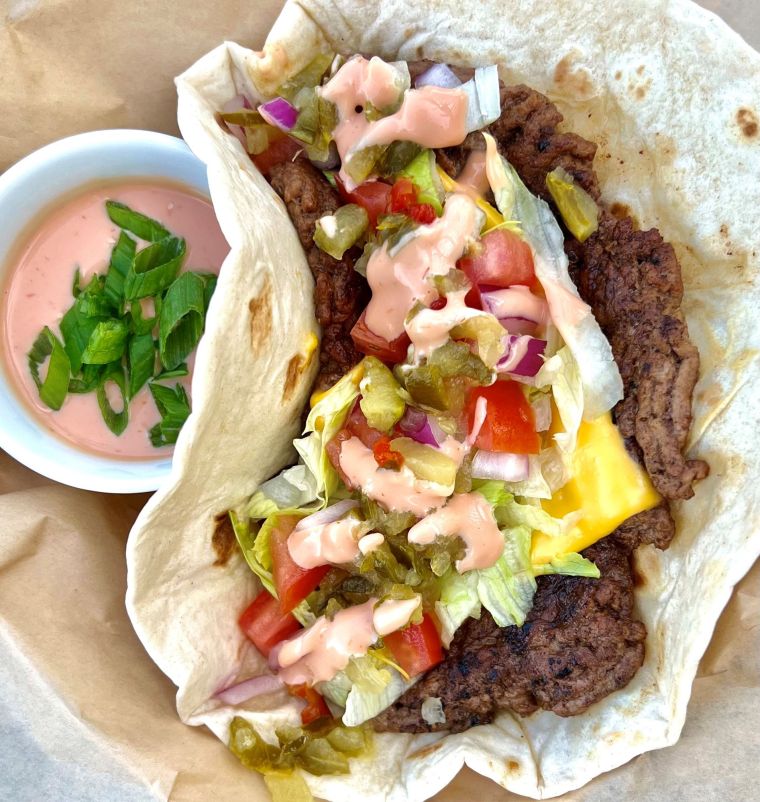 Bison Smashburger Taco (Red Frazier Food Truck)