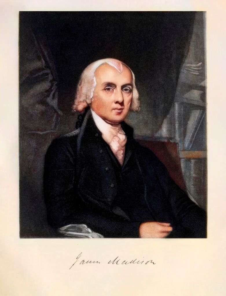 Portrait of James Madison, 4th American President