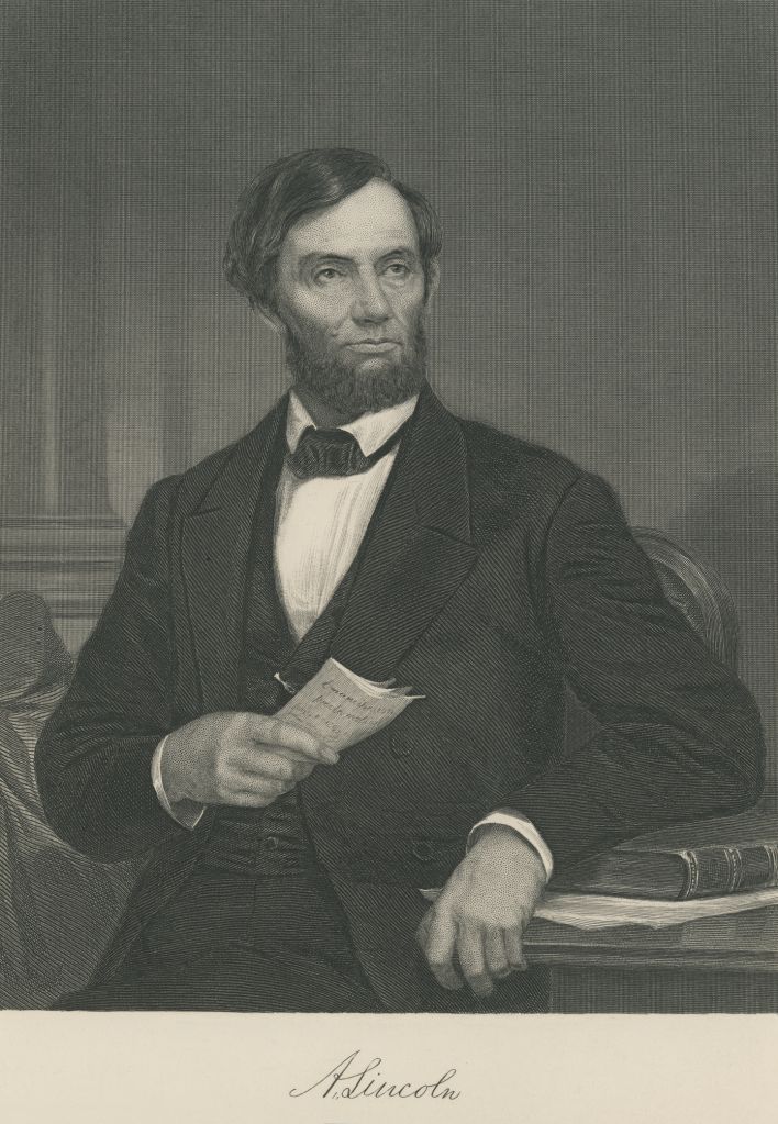 Portrait of Abraham Lincoln, the 16th president of the United States