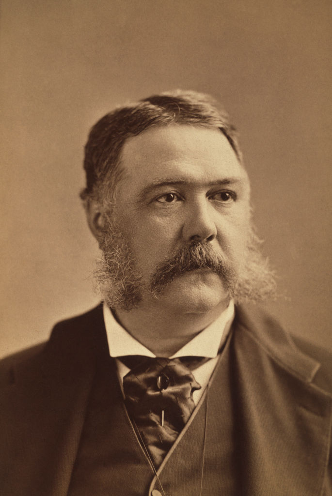 Chester A. Arthur (1829-1886), 21st U.S. President 1881-1885, U.S. Vice President 1881-1881, Head and Shoulders Portrait, Abraham Bogardus, 1880