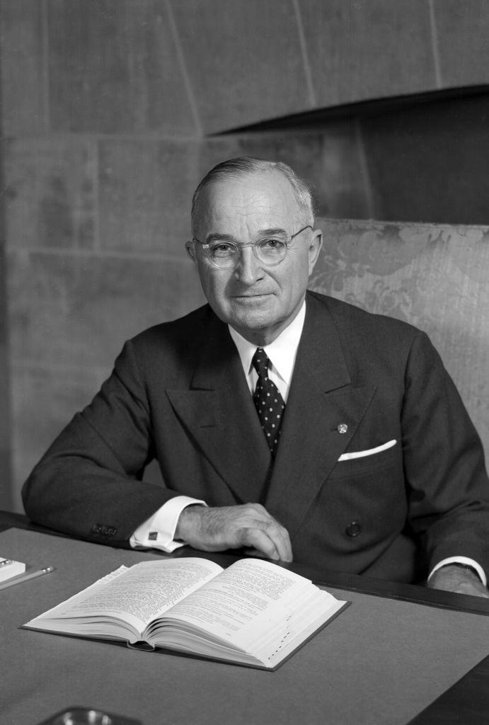 USA: Harry S. Truman (1884 Ð 1972) was the 33rd President of the United States, serving from 1945 to 1953. Photographic portrait, c. 1950