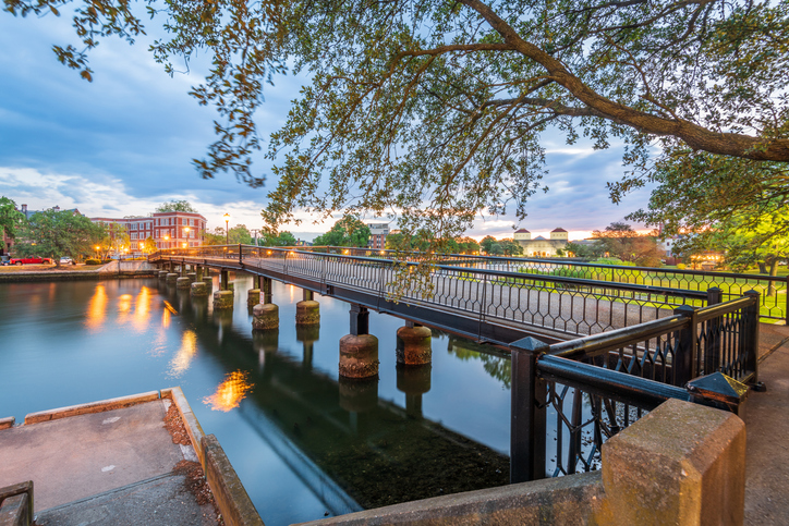 Botetourt Foot Bridge in Norfolk, Virginia, USA