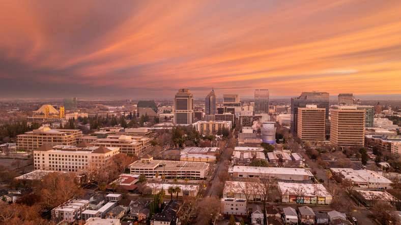 Sunrise Over North Sacramento