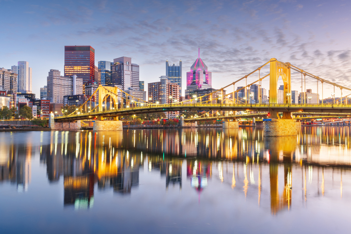 Pittsburgh, Pennsylvania, USA Skyline on the Ohio River