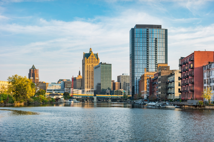 Downtown Milwaukee Skyline Wisconsin USA