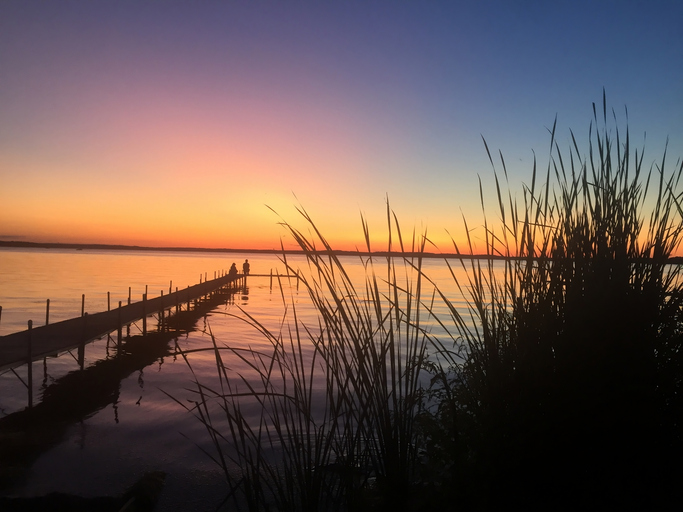Lake Mendota Madison Wi Sunset on dock,Madison,Wisconsin,United States,USA
