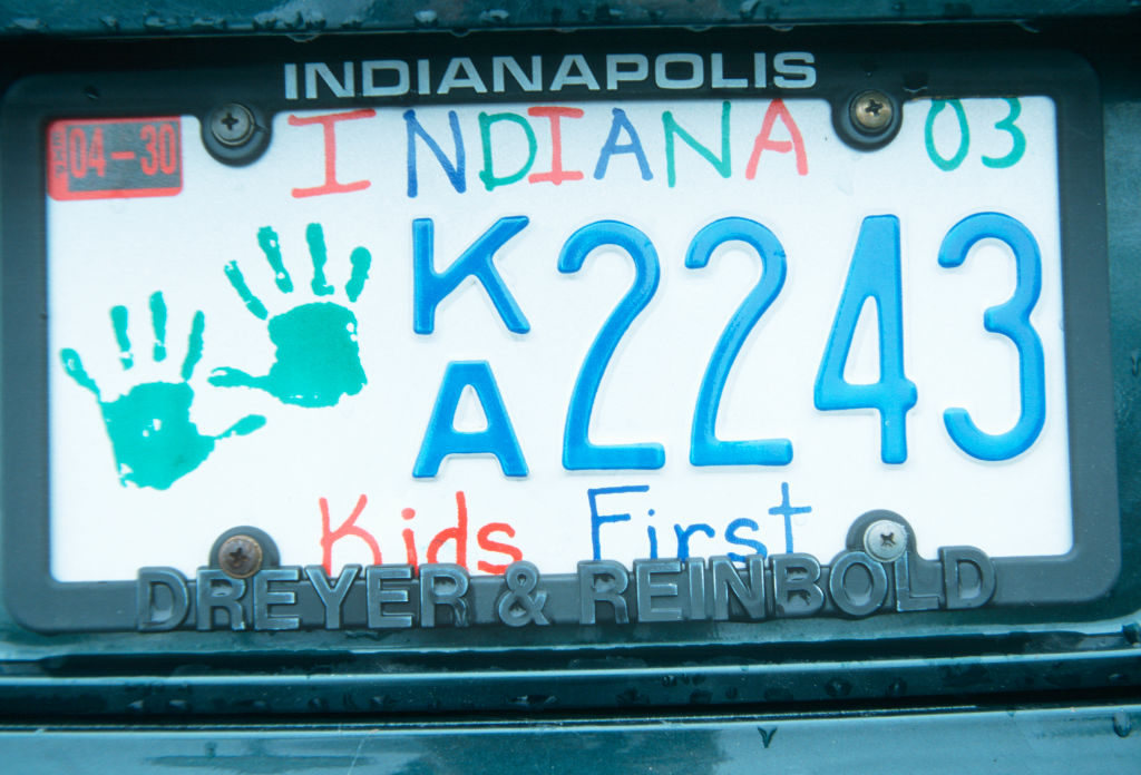 Vanity License Plate - Indiana