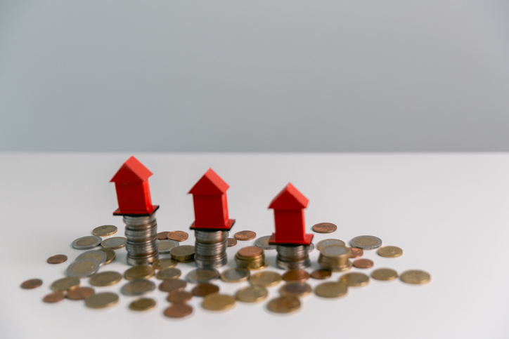 Business concept growth involves strategic financial management money loan investment bank real estate economic development encourage save buy home car education income stack investment economy return