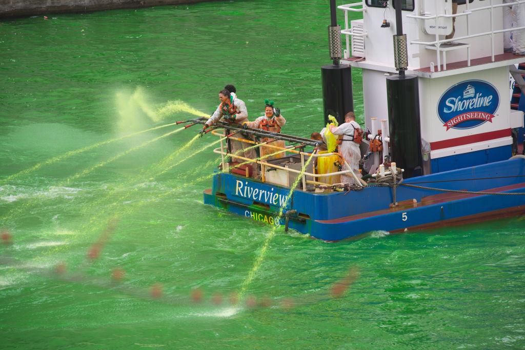 Saint Patrick's Day Parade celebration in Chicago