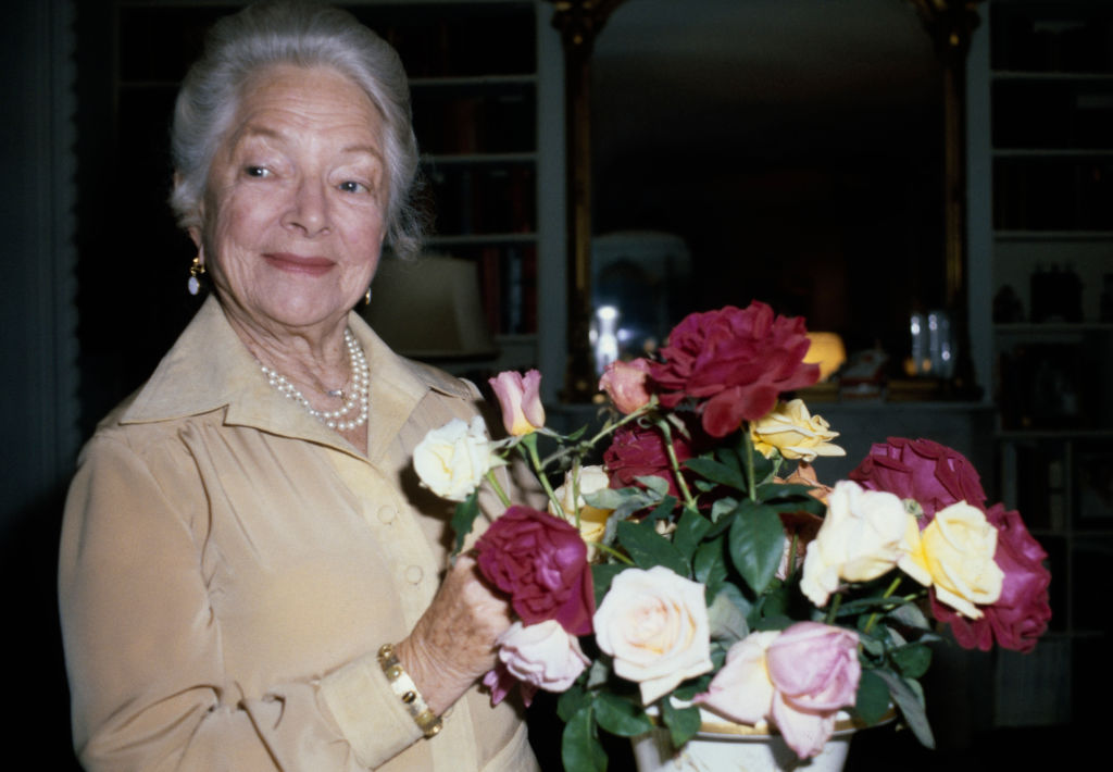 Helen Hayes With Roses