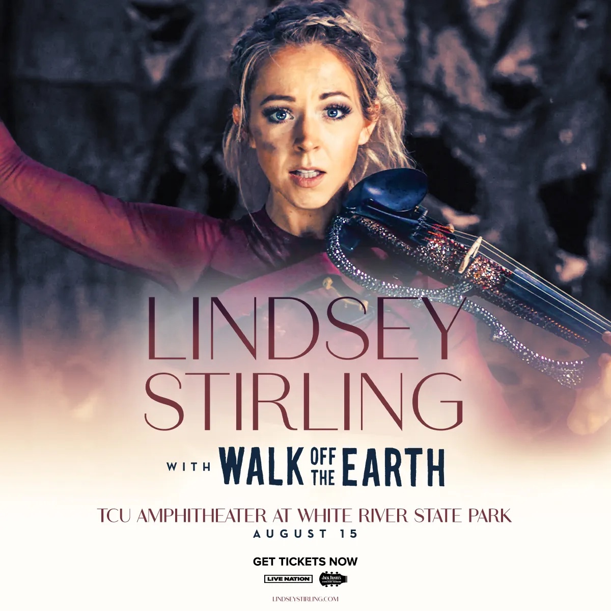Lindsey Stirling with special guest PVRIS, Saturday, August 22nd at Everwise Amphitheater AND a pair of tickets to see Sarah McLachlan with special guest Allison Russell, Sunday, July 19th at Everwise Amphitheater!