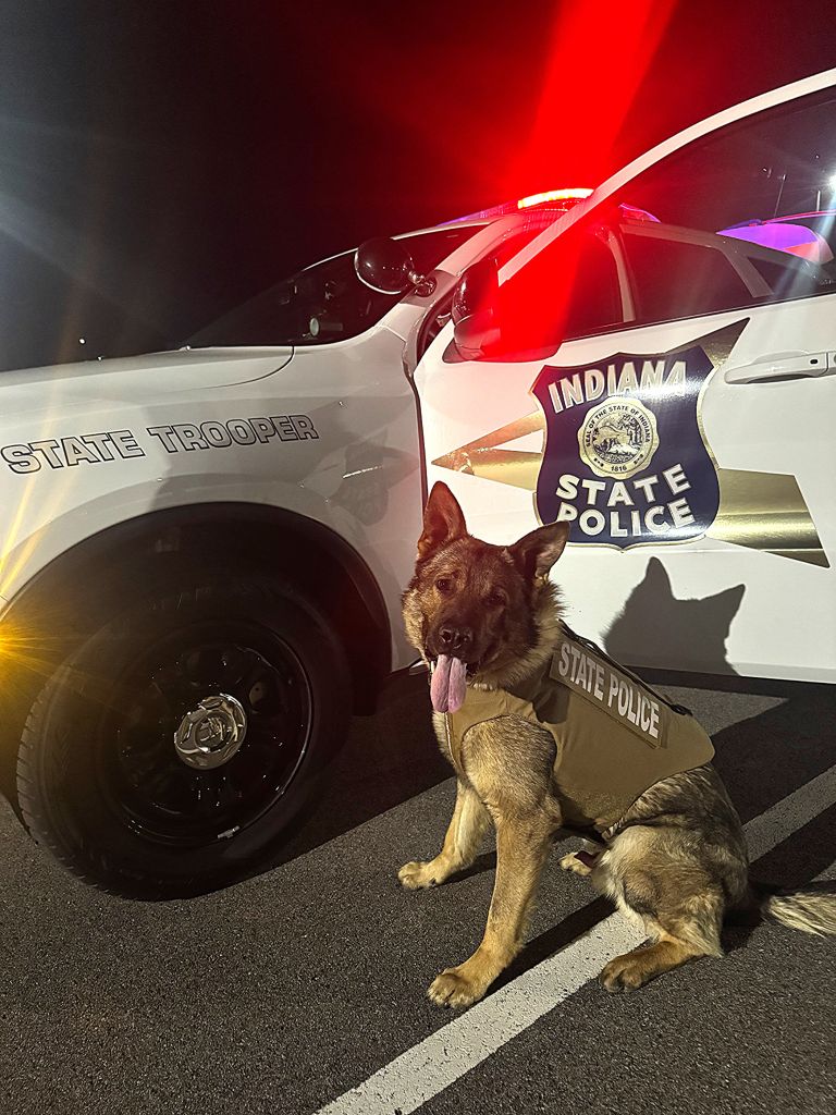 Indiana State Police K9 Enzo has Received Donation of Body Armor