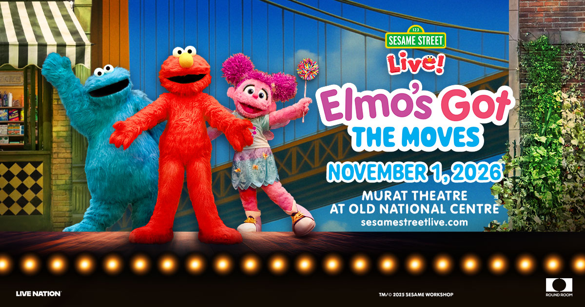 enter for your chance to win a 4 pack of tickets to see Sesame Street Live, Sunday, November 1st at Old National Centre!