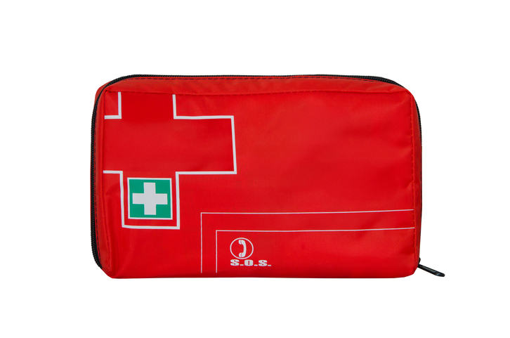 first aid kit isolated on white background