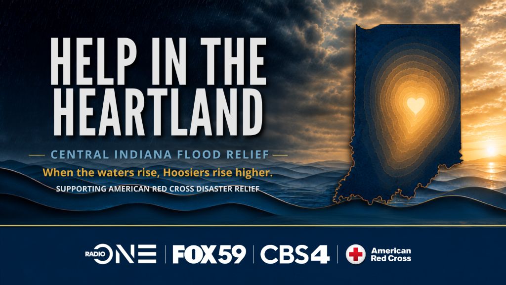 Help in the Heartland - Central Indiana flood relief. When the waters rise, Hoosiers rise higher. Supporting American Red Cross disaster relief.